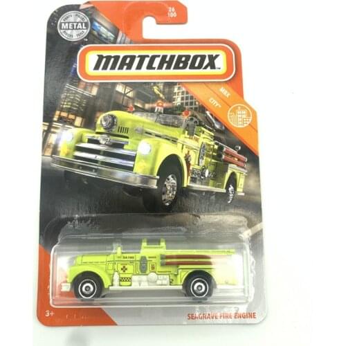 SEAGRAVE FIRE ENGINE Matchbox Cars 1:64 Metal Diecast Alloy Model Car Toy Vehicles