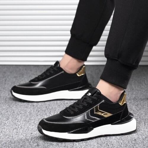 2021 newest boys shoes Color contrast wedges non-slip Deodorization men fashion shoes comfy boy vulcanize shoes
