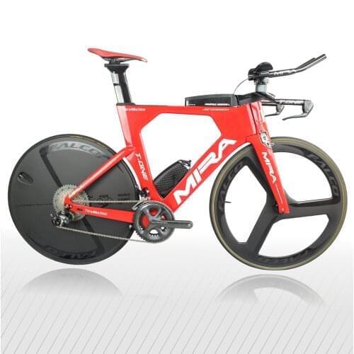 MIRACLE Complete TT Carbon Bike High Quality Carbon fiber triathlon Bicycle Frameset T-ONE accept custom painting