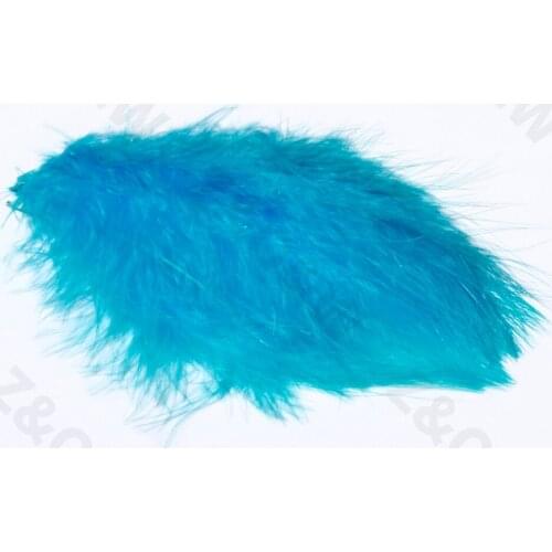 Natural and beautiful 10-15CM turkey full down feather 4-6 inches dyed lake blue 100-500 DIY decorative crafts decoration