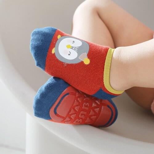 Newborn Infants Anti Slip Short Sock With Animal Print Kid Toddler Summer Boy Girl Cute Invisible Non-slip Sock Baby Accessories