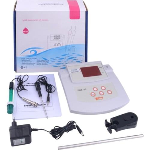 PHS-3C Desktop Automatic Calibration Acidity Meter 2 IN 1 PH/Thermometer Digital PH Tester Laboratory Water Quality Analyzer