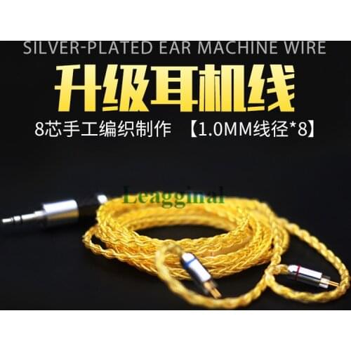 Diy Headphone Upgrade wire 4 share single crystal copper silver plated wire mmcx tf10 im50 ie80 se535 ue900