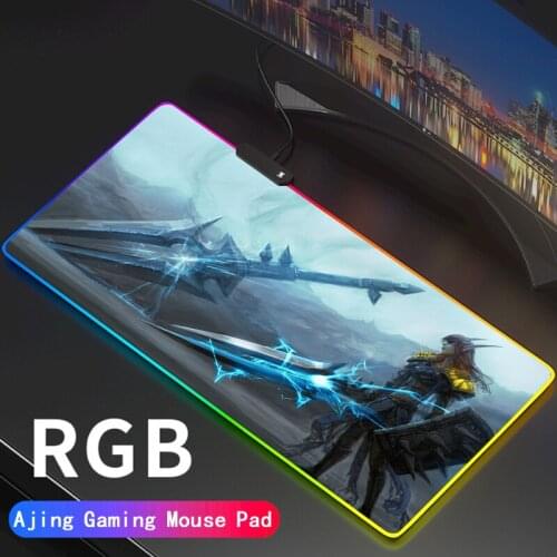 WOW RGB Mouse Pad LED World of Warcraft Computer Laptop Keyboard Red Mouse Pad Waterproof Colorful Gaming Table Pad