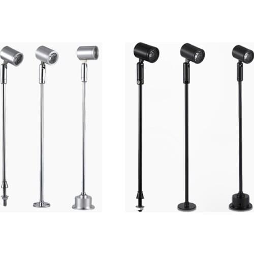 LED 1W 3W Adjustable Spotlights Showcase Light For Exhibition Display Mini Spot Jewelry Suicase AC85-265V Dc12v