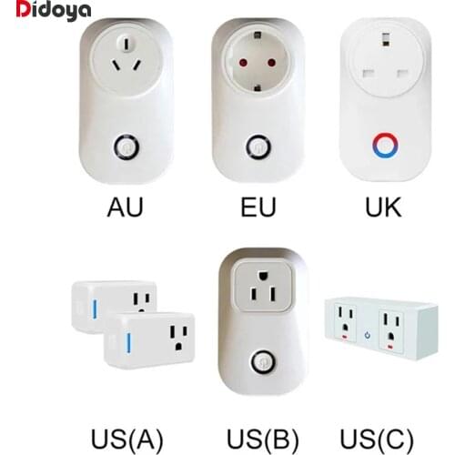Smart Life WIFI Smart Socket Plug 10A EU UK US AU App Works Remote Control Alexa Google Assistant Home Energy Monitor