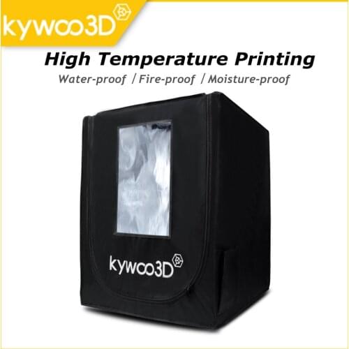 Kywoo3D Large Size Universal 3D Printer Protective Enclosure Oxford Cloth Aluminum Foil High Temperature Resistance Easy Install