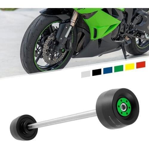Front Axle Slider Wheel Protection For Kawasaki Z750 09-14 Z800 13-15 Z1000 10-20 Z1000SX 10-20 Ninja650 17-20 Z650 17-20