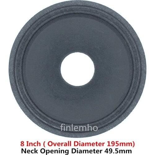 1PC Speaker Woofer Paper Cone 8 Inch Double Cloth Surround Repair Kit Soft Pulp For Home Theater Studio DIY System
