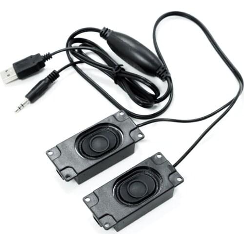 2pcs Raspberry Pi USB Free-drive Speaker Sound High volume Amplifier Plug and Play USB Power