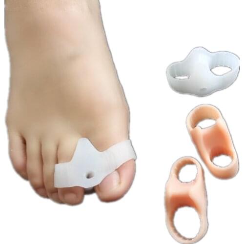 4pcs=2Pairs Silicone Toe Spreader Separator Bunion Foot Care Tool Hallux Valgus Corrector Thumb Bone Correction Toe Straightener