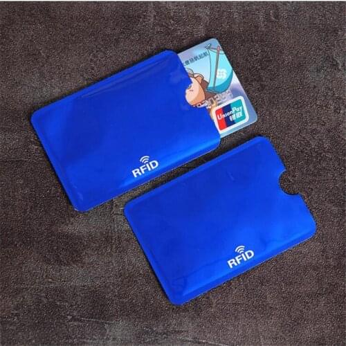 10Pcs Hot RFID Credit Card Protector Anti Theft Blocking Card Holder Protection Bank Card Case Sleeve Skin Case Covers