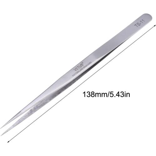 5pcs/lot Vetus Switzerland Stainless Steel Tweezers Herramientas Precision Tweezers Repair Hand Tools TS-11