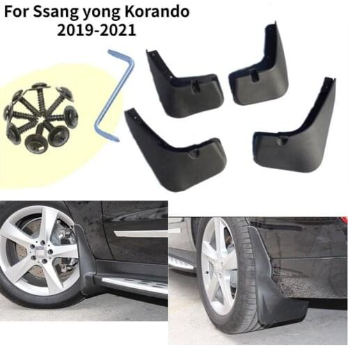 Car Fender Mudguard Front Rear Mud Flaps Guard Splash Flap Mudguards For Ssang yong Korando 2019-2021 Car Accessories