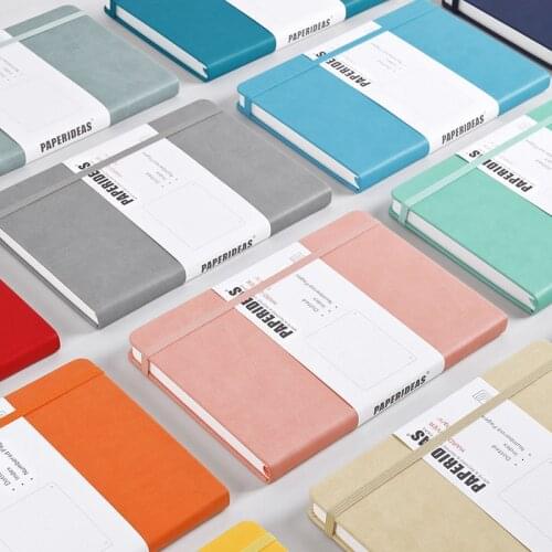 Candy Color A5 5.7x8.2inch Retro Hardcover Bullet Dot Journal Notebook 100gsm 96sheets Thicken Diary Journal Notebook Planner