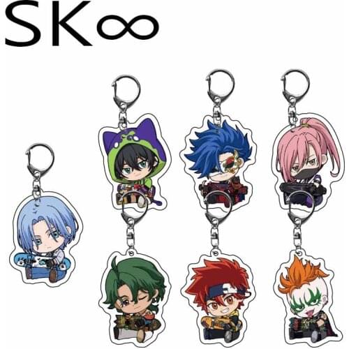 SK8 The Infinity Keychain Reki Kyan Langa Hasegawa Miya Cherry Blossom Joe Anime Acrylic Key Ring Pendant Cartoon Key Holder