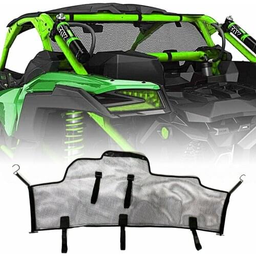 Rear Black Windscreen Mesh Fit For Can-Am Maverick X3 Max R 17-18 Models