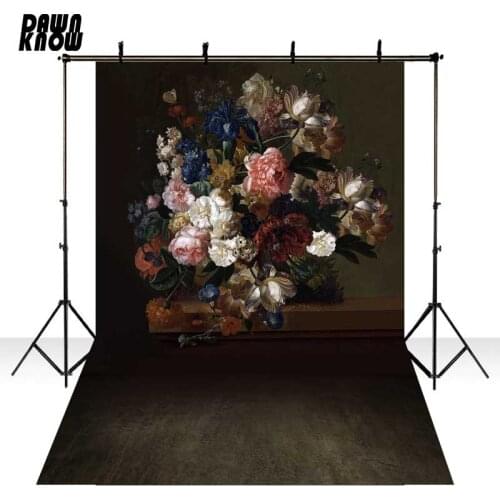 Painting Floral Vinyl Photography Background For Wedding Flower New Fabric Flannel Backdrops for Children photo studio S1806