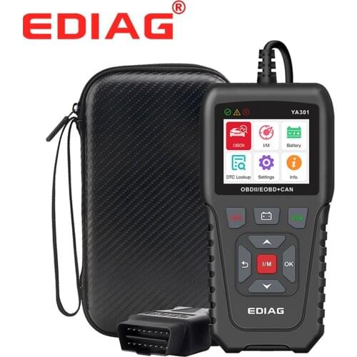 Ediag YA301 OBDII/EOBD Battery test real 16Pin Code Reader graph datastream USB update OBD2 Diagnostic Tool PK CR3001 ELM327