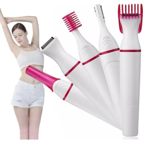 5 in 1 Electric Eyebrow Trimmer Hair Remover Epilator Shaver Razor Eyebrow Shaving Machine Facial Underarm Bikini Women Shaver