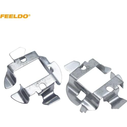 FEELDO 2Pcs Car H7 HID Xenon Bulb Adapter Holder For Audi Benz HID Bulb Base Socket #AM5557