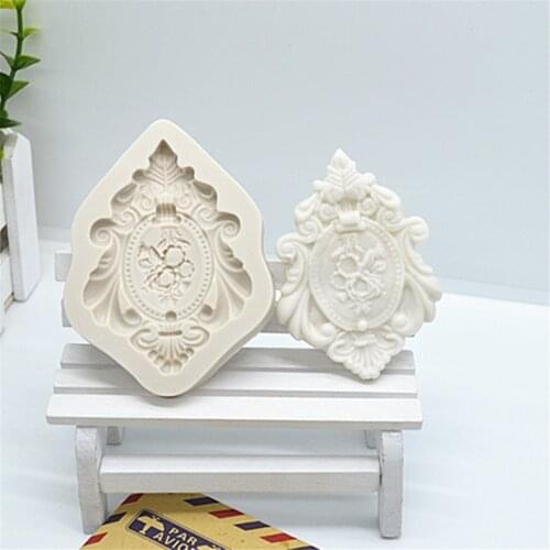Luyou 1pc Frame Lace Cake Decoration Tools Silicone Fondant Molds Resin Molds For Baking Kitchen Accessories FM781