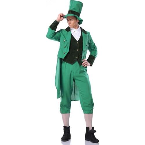 Ireland Goblin Irish Family Group Children Leprechaun Costume Idea St Patricks Day Elf Outfit Cheap Fancy Suits For Man & Kids