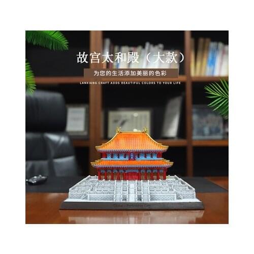 Model architectural decorations of the Palace of Supreme Harmony in the Forbidden City, Beijing, Chinese-style souvenirs