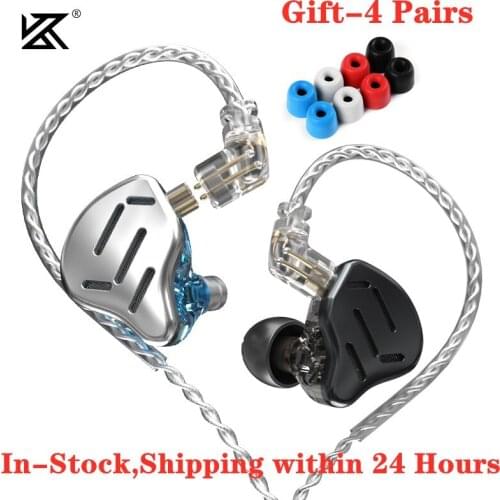 NEW KZ ZAX 7BA+1DD Hybrid In Ear Earphone 16 Drivers Unit HIFI Headset DJ Monitor Earphone Earbuds ZSX ZS10 ZSN PRO CA16 C10Pro
