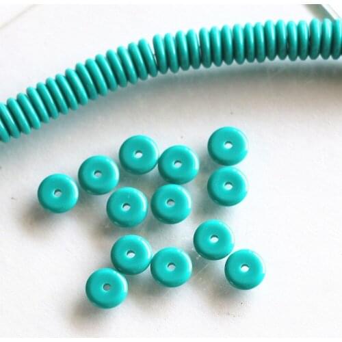 Sky Blue Resin Beeswax Hot Selling Charms Wholesale/retail 6X2mm 8X2mm Abacus Spacer Accessories Beads Loose Beads 15 Inches B94