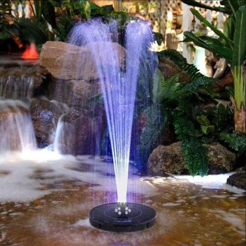 New product with LED light solar fountain garden outdoor fountain bird bathroom outdoor pool fountain