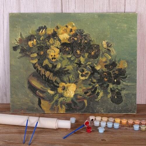 Landscape Van Gogh Painting By Numbers Kit Acrylic Paints 40*50 Paiting By Numbers Decorative Paintings For Wholesale