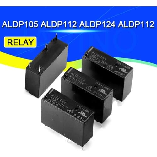 2PCS 5A Relay ALDP105 ALDP112 ALDP124 ALDP112 5V 12V 24V 5A 250V 4PIN a group of normally open ALD112 12V 3A