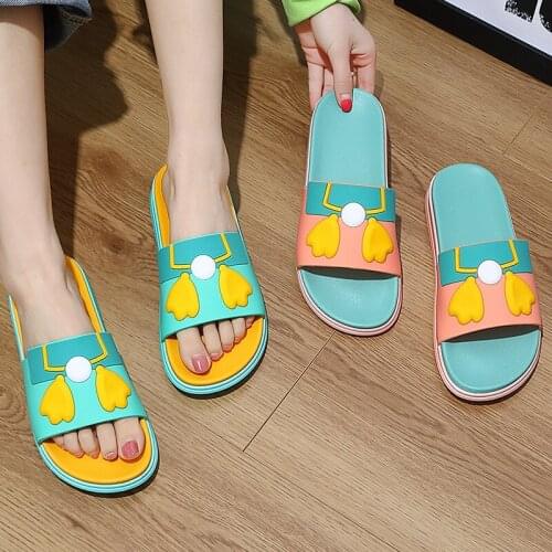 Slippers Female Household Indoor Bathroom Bath Non-slip Soft Bottom Cartoon Slippers Men Mens Shoes Home Slipers for Women