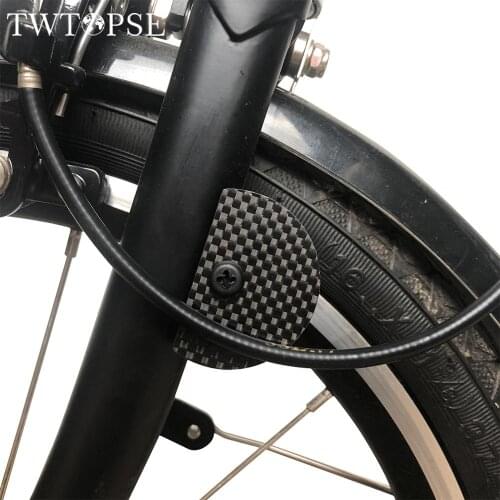 TWTOPSE T800 Carbon Bicycle Brake Shift Cables Fender Plate For Brompton For 3sixty Folding Bike Cycling Cables Housing Disc