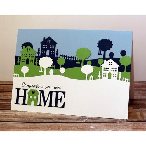 Unique HOME Words Metal Die Cuts Cutting Dies For DIY Scrapbooking Embossing Paper Cards Decorative Crafts New 2018 Diecut