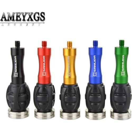 1pc Compound/Recurve Bow Riser Stabilizer Balance Bar Bow Handle Shock Absorber Rubber Damping Ball For Shooting Accessories