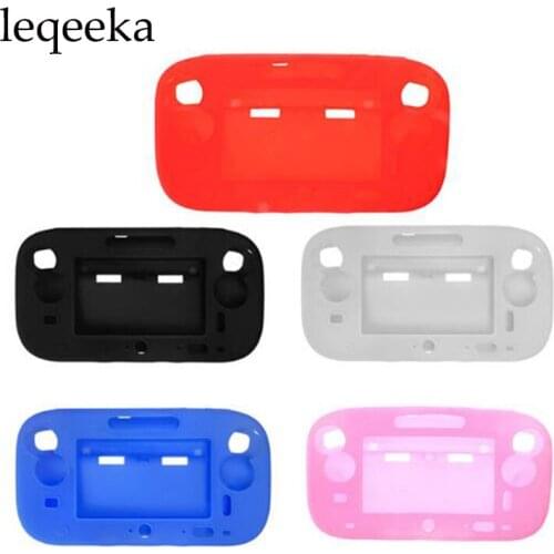 10pcs Full Body Silicone Case Skin Protective Cover for Wii U Gamepad protector