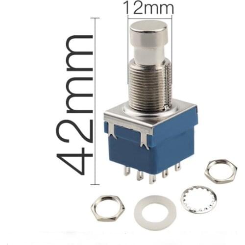 3PDT 9PIN Electric Guitar Effector Foot SwitchFor DIY Guitar Effects Pedal 5PCS Set Wholesale