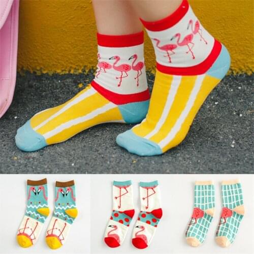 5Pairs Fashion Cotton Girls Socks Lovely Cartoon Sweet Cotton Women Socks Animals Harajuku Cute Patterend Ankle Funny Socks