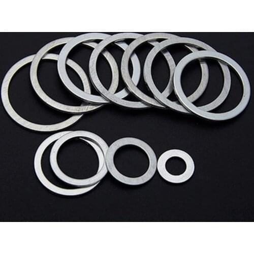 5pcs M50 ultra-thin flat washers gaskets aluminum washer gasket 58mm-60mm outer diameter 0.1mm-1mm thickness