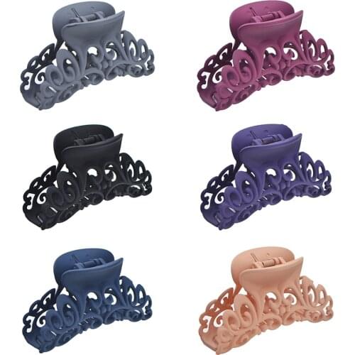 6 Pcs Fashion Big Hair Crab for Women Hair Accessories Girls Hair Claw Clip Black Hair Jaw Cute Barrette Crabs 2020