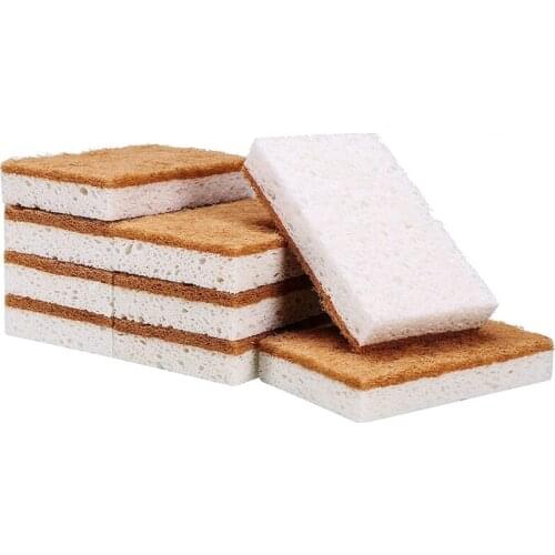 Sponge 9Pack ,Non-Scratch Scrub Sponge,Biodegradable Sisal Scrubber with Compostable Dish Sponges for Kitchen Cleaning