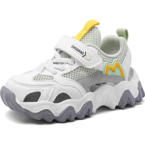 2021 Boys and Girls Sandals New Kids Summer Soft-soled Children Hollow Sneakers 27-39 Breathable Non-slip Fashion Running Shoes