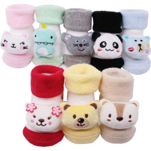 Baby Socks Boys Girls Infant Spring Cotton Cartoon Socks Warm Anti Slip Floor Sock Leg Warme Baby Clothing