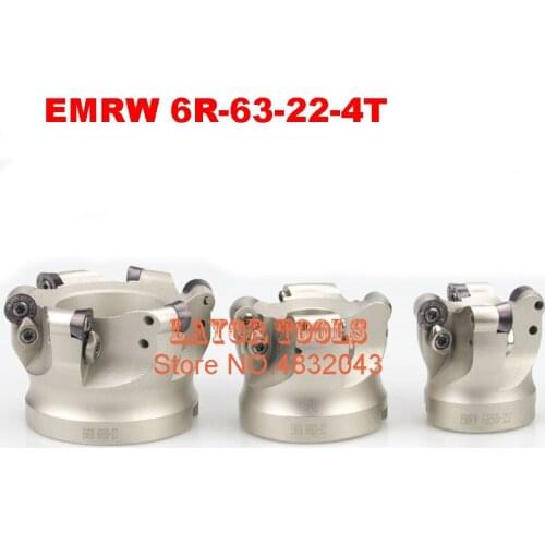 EMRW 6R-63-22-4T Face End Milling Cutter Indexable Flat Roughing Cutting ,CNC Milling Cutter