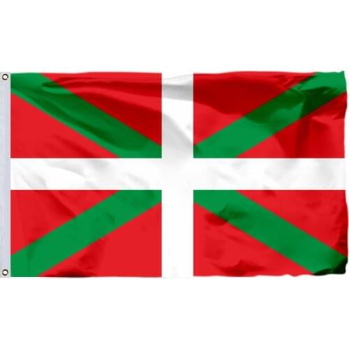 Spain Basque Country Flag Polyester Double Stitched High Quality Free Shipping 60x90cm 21x14cm Banner
