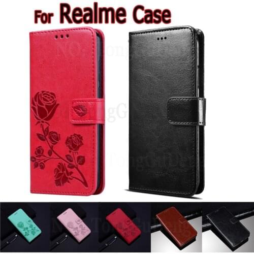 Flip Case For Realme C21 C20 C11 C12 C15 C17 C2s C3i C3 GT 5G Cover Wallet Leather Book Funda On For Realme Q2 Pro Q2i Case Bag