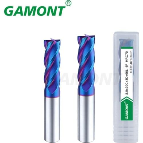 GAMONT Milling Cutter Alloy Coating Tungsten Steel Tool Cnc Maching Hrc70 Endmill Top Milling Cutter Kit Milling Machine Tools