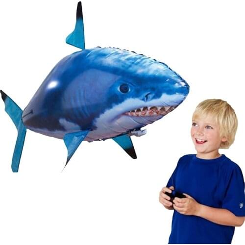 Remote Control Shark Toys Air Swimming Fish RC Animal Toy RC Fly Air Balloons Clown Fish Toy Gifts Birthday Party Decoration